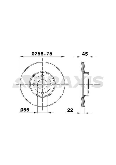 Ön Fren Disk Mazda 323 95-99 257Mm Br7E3325Xa