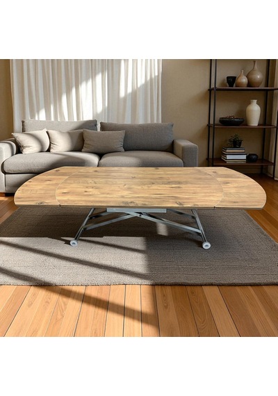 Oval Yan Baştan Açılır Akıllı Masa Üst Tabla Mdf Yüksekliği Ayarlanabilir Pratik Krom Kaplama Atlantik - Çam Oval Yan Baştan Açılır Akıllı Masa Üst Tabla Mdf Yüksekliği Ayarlanabilir Pratik Krom Kaplama Atlantik - Çam