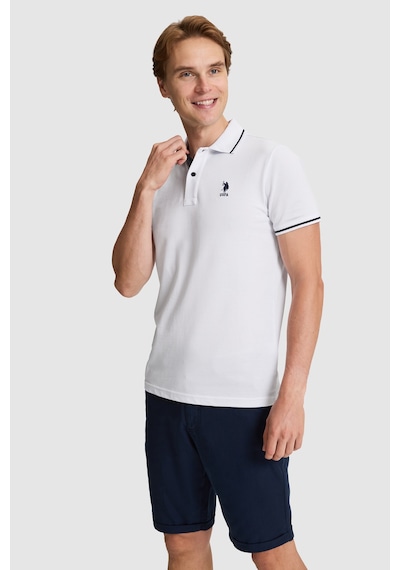 U.S. Polo Assn. U.s. Polo Assn. Erkek Beyaz Tişört Basic 50326975-vr013
