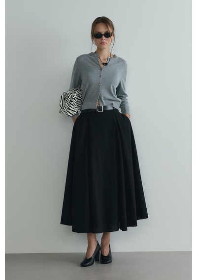 Suud Collection Gri Lea Triko Hırka