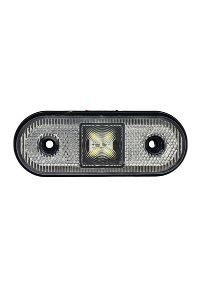 24v Yan Park Lambası Dorse Side Marker Beyaz Oval 4 Ledli 119 45 Mm