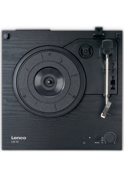 Lenco Ls-15bk - Bluetooth'lu Pikap, İki Dahili Hoparlör Ve At3600l Kartuşu - Siyah Siyah
