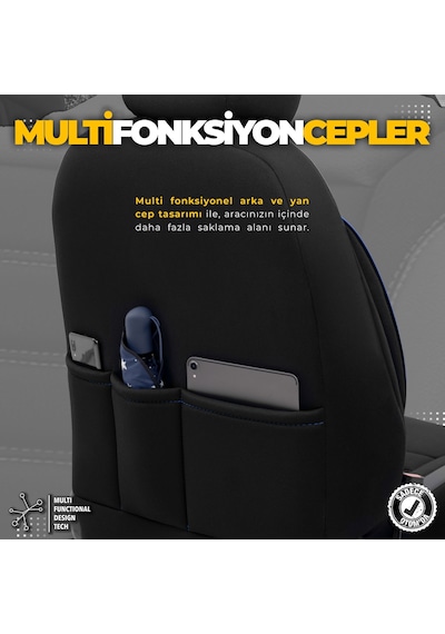 Otom Individual Design Ekstra Destekli Oto Koltuk Kılıfı - 550061876