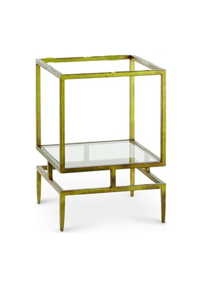 Olope Gold Metal Kitaplık Çiçeklik Gümüşlük Duvar Rafı Yan Sehpa