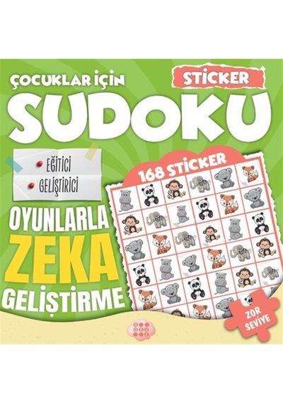 Çocuklar İçin Sudoku / Sticker Hediyeli Zor Seviye 2 / Kolektif