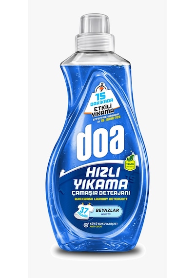 Doa Express Hızlı Yıkama Ultra Beyaz Sıvı Çamaşır Deterjanı 1480 Ml X 4 Adet