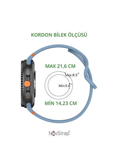 Novstrap Samsung Galaxy Watch 8 40mm 44mm Classic 46mm İle Uyumlu Kordon Lansman Silikon Kayış