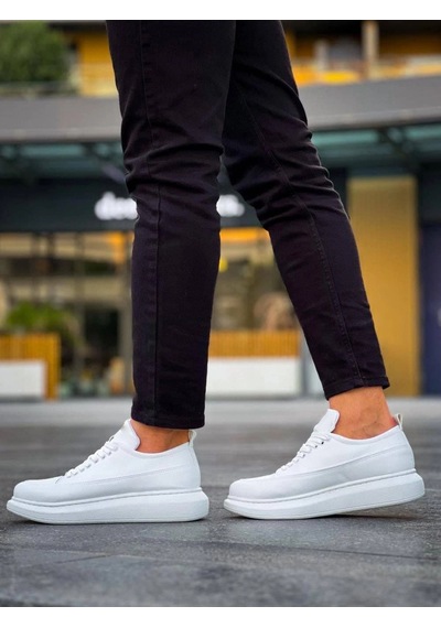 Mevese Lexa Cilt Deri Erkek Günlük Sneaker Ayakkabı - Beyaz