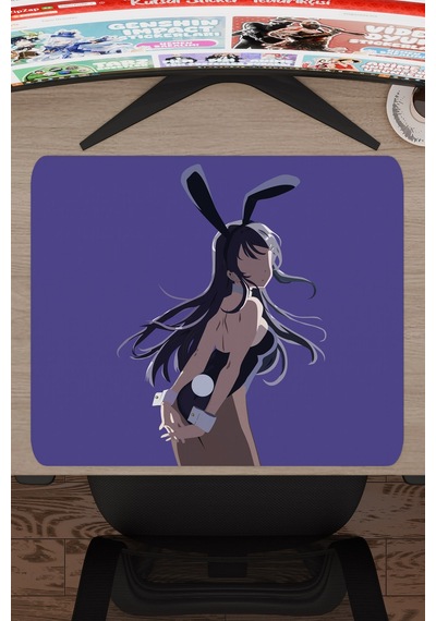 Bunny Girl Senpai Anime V2 - 48x40 Xl Gaming Kauçuk Kaymaz Taban Mouse Pad Fare Altlığı