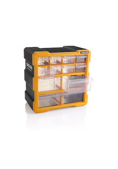 Super Bag Monoblok Çekmece Seti 12'Li Hobby Organizer Seti