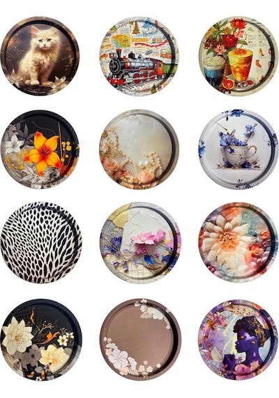 Prestige 35 Cm Luxe Metal Round Tray