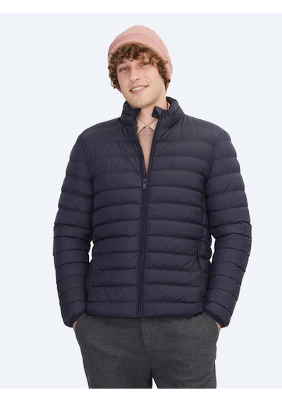 Kip Lacivert Regular Fit Dik Yaka Casual Dokuma Mont Lacivert