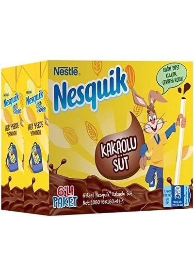 Kakaolu Süt 6'lı Paket 6 X 180 Ml
