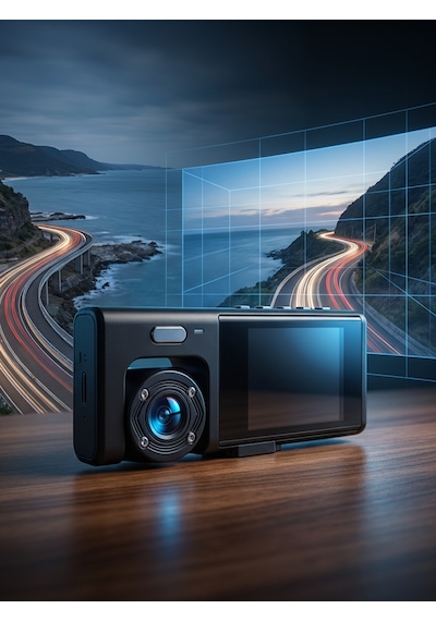 Bloom Picks 1080p Full Hd Dual Lens Araç İçi Kamera - 170 Geniş Açı Gece Görüşlü Yol Kayıt Cihazı