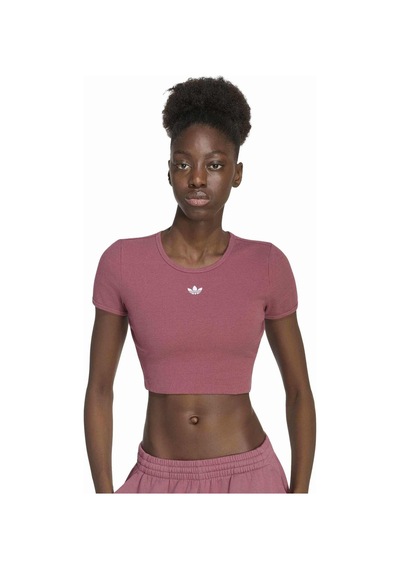 Kt4756-k Adidas Ess Rıb Tee Kadın T-shirt Bordo Kt4756-k