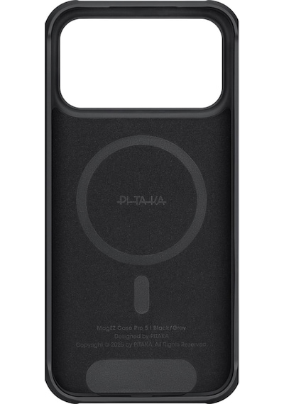 Apple Uyumlu iPhone 17 Pro Max Kılıf M-safe Pitaka Aramid Pro Guard Serisi Black-gray Kapak Siyah-gri Siyah - Gri