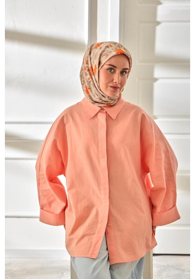 Silk Home Velora Eşarp 161001-13 Turuncu, Bej, Sütlü Kahve