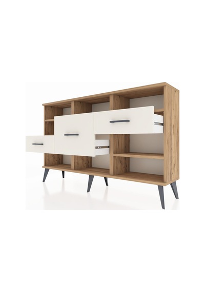 Arges Konsol 5 Raflı 3 Çekmeceli 132x30x83 Çam-çam/aytaşı Çam/aytaşı Arges Konsol 5 Raflı 3 Çekmeceli 132x30x83 Çam-çam/aytaşı Çam/aytaşı