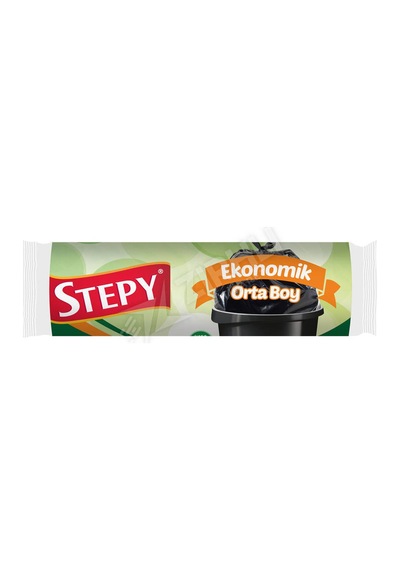 4 Adet Stepy Ekonomik Orta Boy Çöp Poşeti
