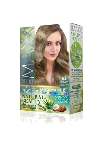 Natural Beauty Amonyaksız Saç Boyası 8.1 Küllü Açık Kumral