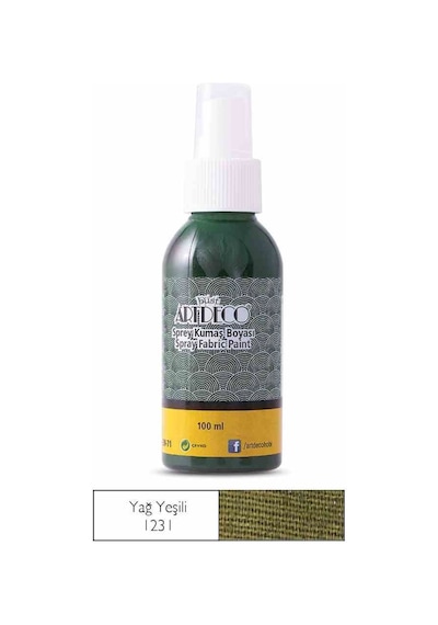 Artdeco Sprey Kumaş Boyası Yağ Yeşili 1231 100 Ml