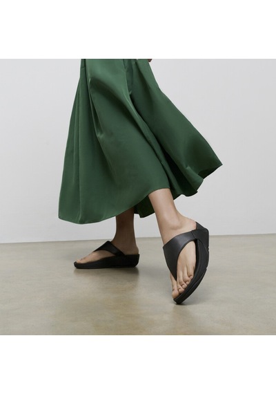 001 Black Terlik Kadın Diğer I88-001 / 323 / 592 Fitflop Lulu Leather Toe-post Siyah