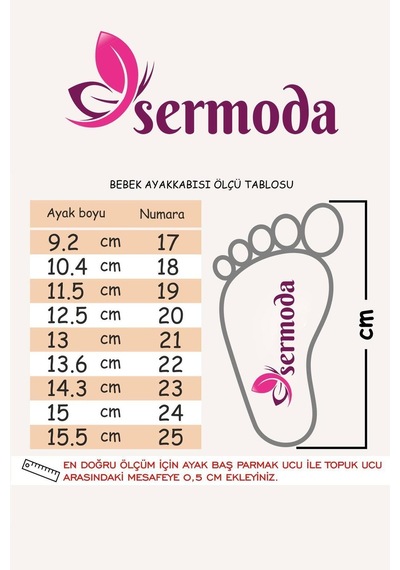 Sermoda Fiyonk Taş Detay Bebek Babet Siyah