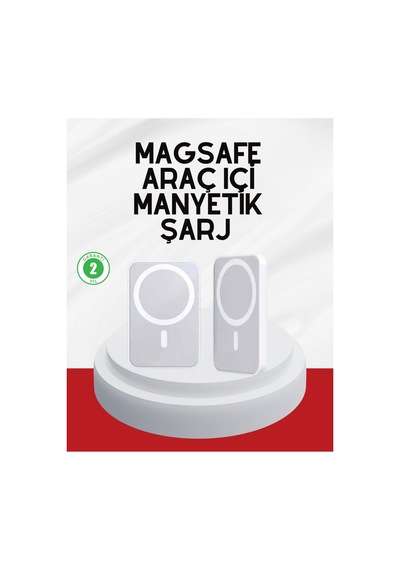 Şık Tasarımlı Magsafe Araç Telefon Tutucu Type-c Girişli - Hs08373629-5199 Renkli Renkli