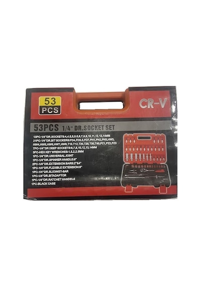 Oto4 Germany Cr-v Max 1/4 Cırcırlı 53 Parça Lokma Anahtar Takımı Bits Uç Seti Tam Set
