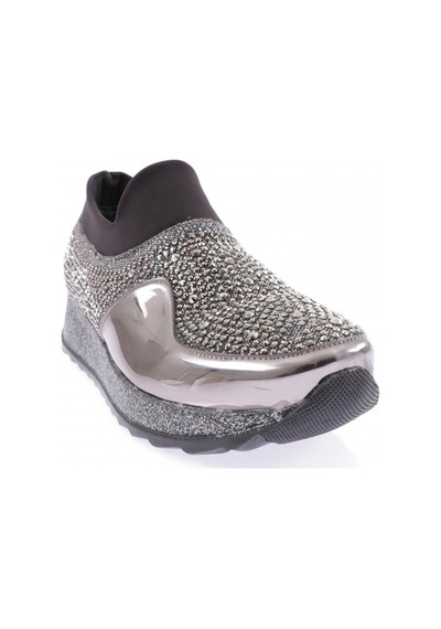 Dgn Akt-17-23y Kadin Kalin Taban Kristal Taşli Sneakers Ayakkabi AKT-17-1563-R1385 Platin Dgn Akt-17-23y Kadin Kalin Taban Kristal Taşli Sneakers Ayakkabi AKT-17-1563-R1385 Platin