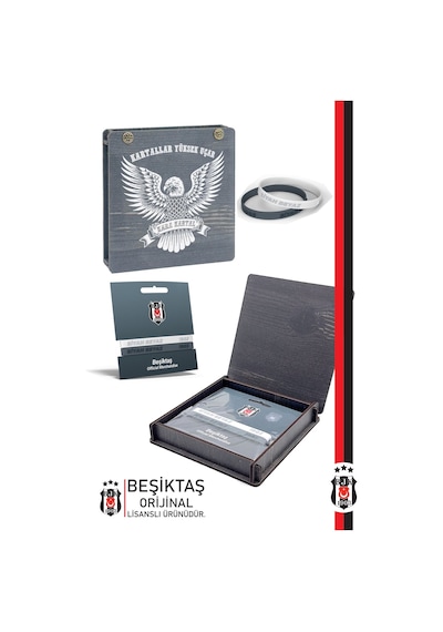 Beşiktaş 2'li Silikon Yetişkin Bileklik Hediyelik Kutulu 001