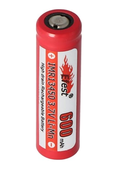 Efest Imr 13450 600 Mah 3.6V - 3.7V li-Ion Pil Düz Pozitif Kutup