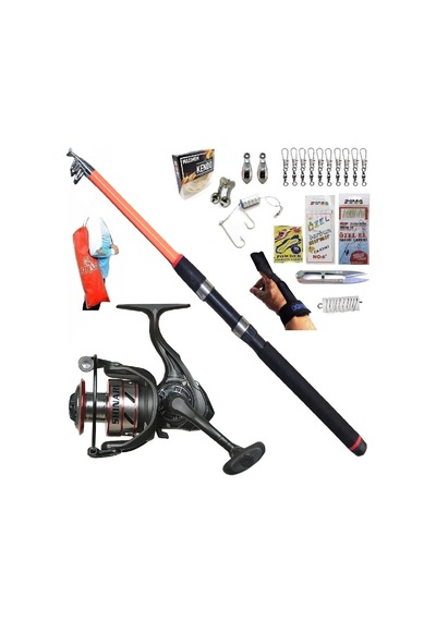 Oslo Shinari 4000 210cm 50-150gr Piranha Dolphin Kıyı Spin Olta Takımı Seti