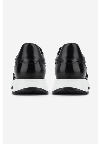 Valmenti Erkek Hakiki Deri Siyah Sneakers & Spor Ayakkabı 1202 L006 Erk Ayk Sk26-27 Sıyah Santo