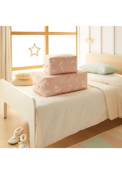 2'li Çocuk Odası Deniz Kızı Hurç Set 1 Adet 30 X 22 X 18/1 Adet 52 X 28 X 21 Cm Pembe.