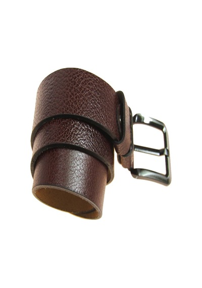 Hakiki Deri Erkek Yumuşak Kot Kemeri 4,5 Cm Bordo