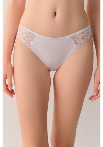 Suwen New Heritage Dantelli Slip Külot Sw4018101 Beyaz
