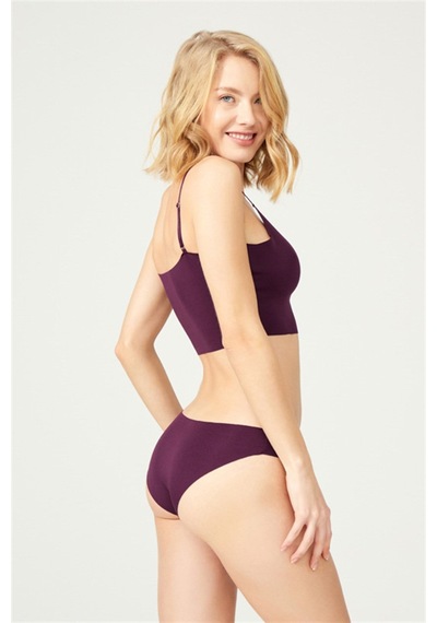 Cottonhill Basic İz Yapmayan Lazer Kesim Kadın Bikini Külot 3'lü Paket - 5 Çok Renkli 4 Çok Renkli