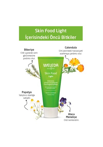 Weleda Skin Food Light Nemlendirici Ve Besleyici Organik Bakım Kremi 75 ML