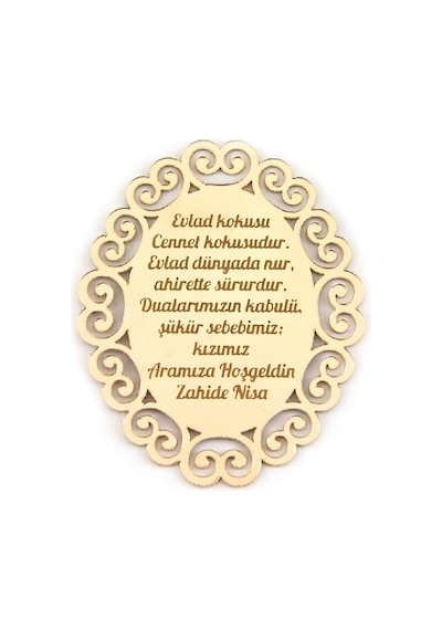 10 Adet Hediyelik Aynalı Pleksi Mıknatıslı Dolap Süsü Özel Yazı Altın
