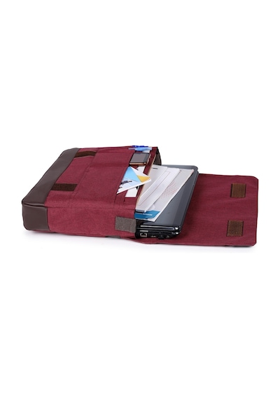 Strong Bag Strong 15.6 Inch Laptop Bölmeli Omuz Askılı Postacı Çantası Kft04 Bordo