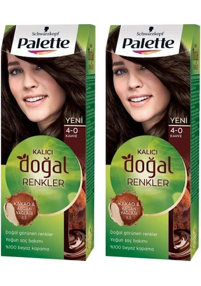 Palette Kalıcı Doğal Renkler 4 - 0 Kahve X 2 Adet