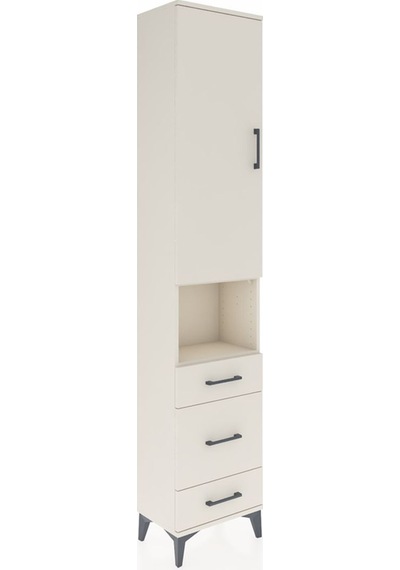 Arges Dolap 3 Raflı 3 Çekmeceli Tek Askılı 44x30x221 Aytaşı-a... Aytaşı