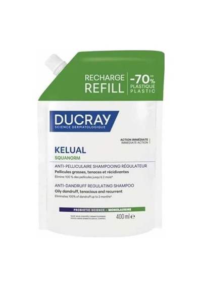 Kelual Squanorm Yağlı Saçlar İçin Arındırıcı Etkili Kepek Şampuanı Refill 400ml