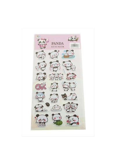Panda Kabartmalı Sticker