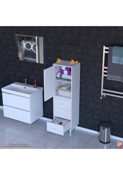 Eliusta Alia Çok Kullanışlı Dolap G:40 Cm Üst Bölme Kapaklı Alt Bölme Çekmeceli 40x138x32,5 Cm Modüler Dolap Beyaz Eliusta Alia Çok Kullanışlı Dolap G:40 Cm Üst Bölme Kapaklı Alt Bölme Çekmeceli 40x138x32,5 Cm Modüler Dolap Beyaz