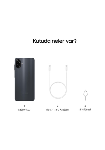 Samsung Galaxy A07 4 GB 128 GB  (Samsung Türkiye Garantili)
