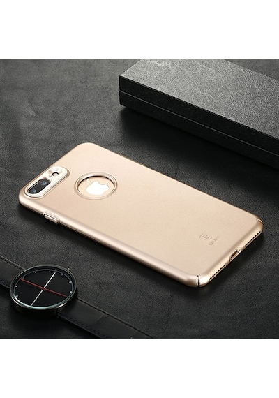Apple Uyumlu iPhone Baseus Simpleds Case 7 Plus İle Kılıf Gold