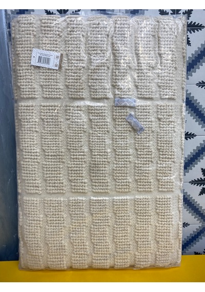 Pure Dikey Çizgi Desenli Krem Bej Tablo 60x90