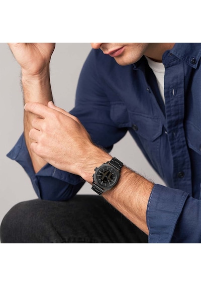 Fossil Ffs6156 Big Tic Kol Saati Siyah